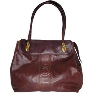 MARINO ORLANDI Luxury Italian Leather Masterpiece Brown Tote Bag